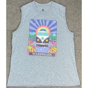 Volkswagen‎ Official Licensed Product Retro Multicolored Sleeveless T-Shirt XXL